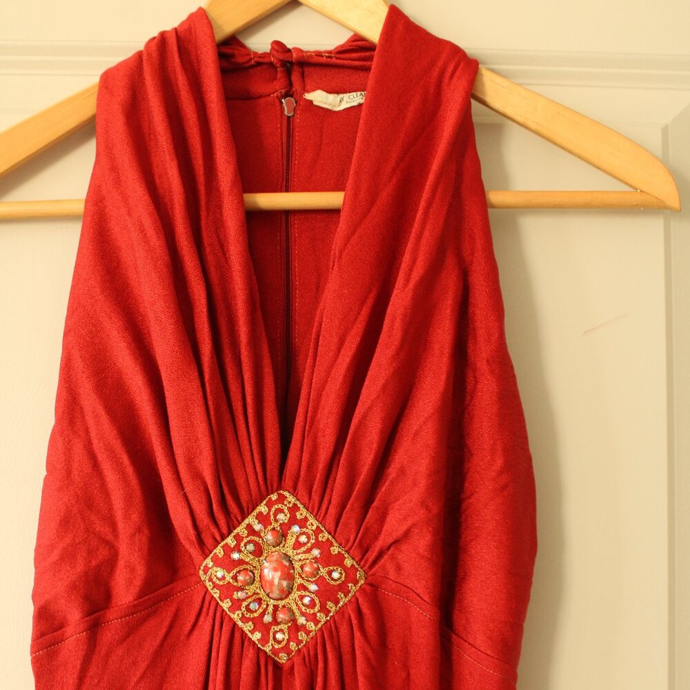 1970's Red Maxi Gown